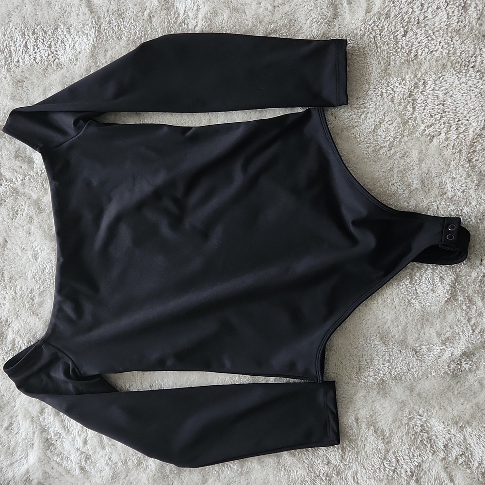 Express Black Off Shoulder Bodysuit